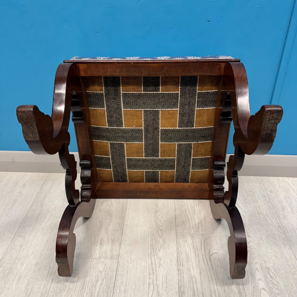 William IV rosewood dressing table stool View VII