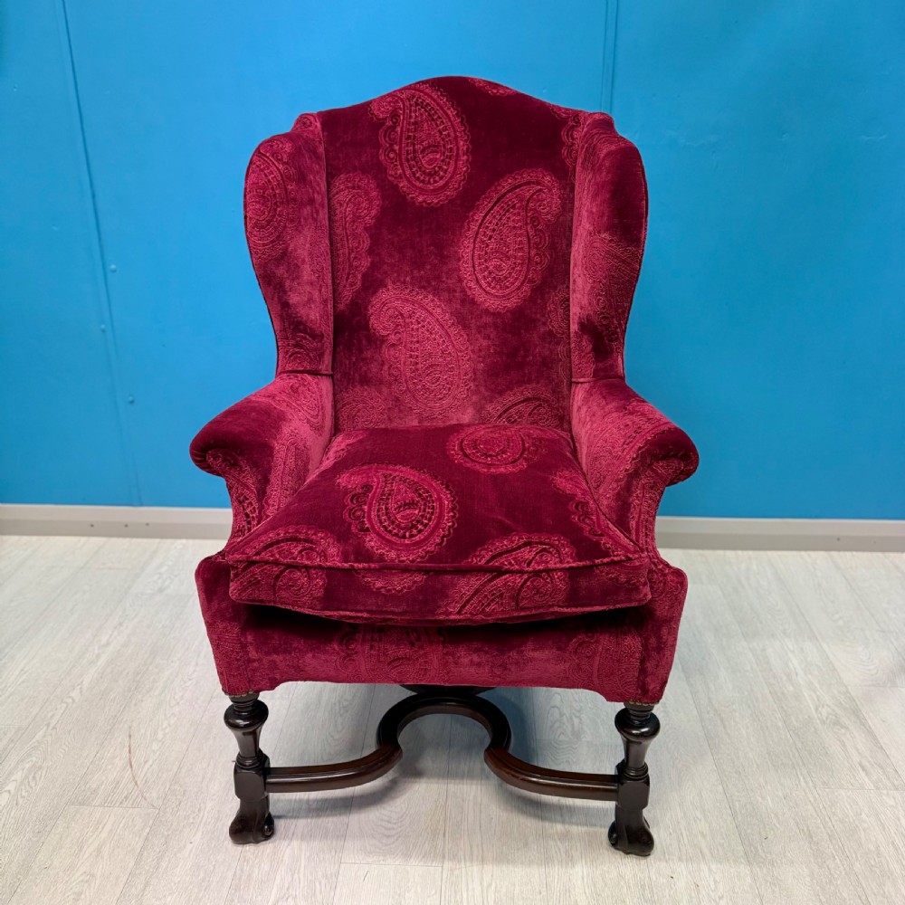 George II style wing armchair View IV