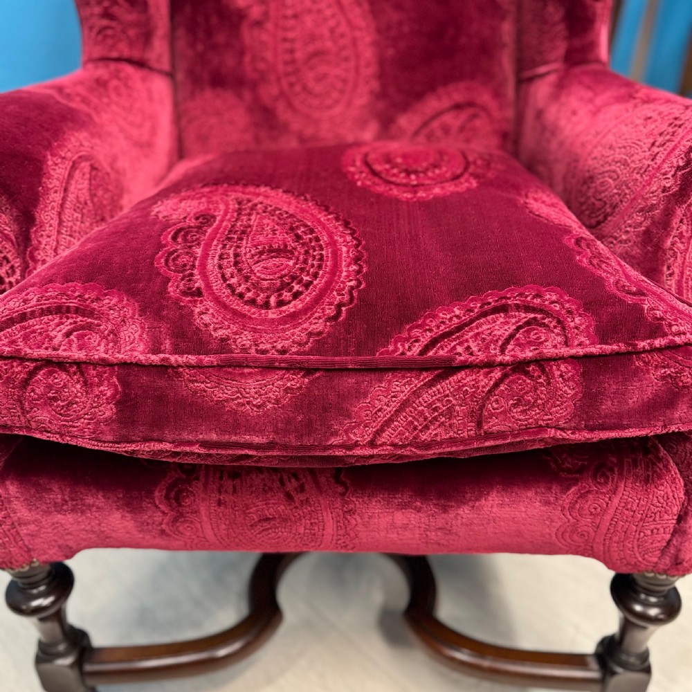 George II style wing armchair View V