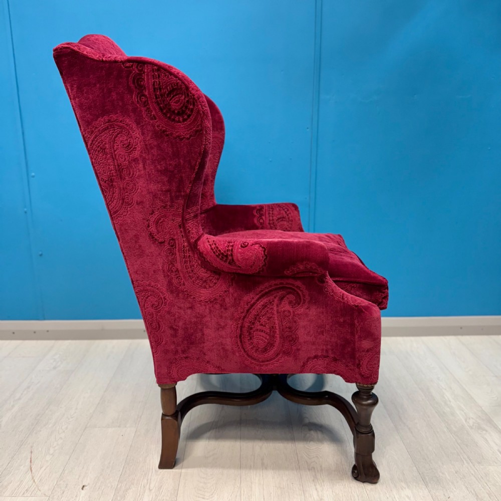 George II style wing armchair View VI