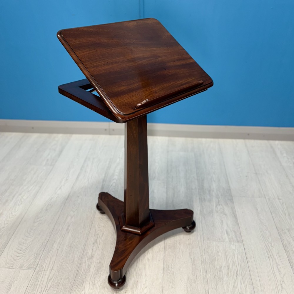 Regency mahogany adjustable reading table