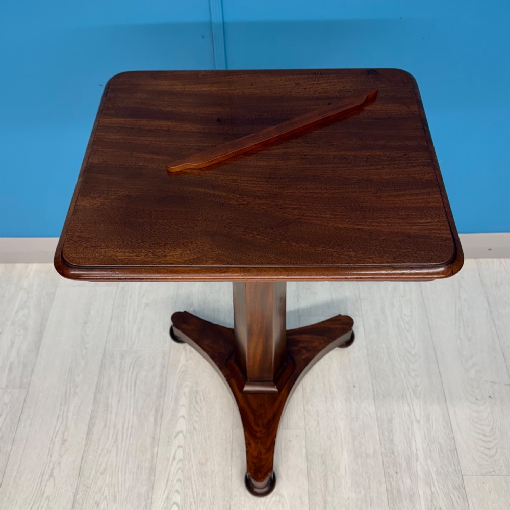 Regency mahogany adjustable reading table View IV