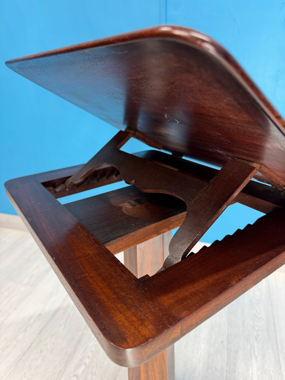 Regency mahogany adjustable reading table View VI
