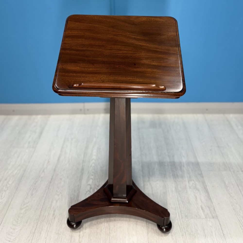 Regency mahogany adjustable reading table View IX