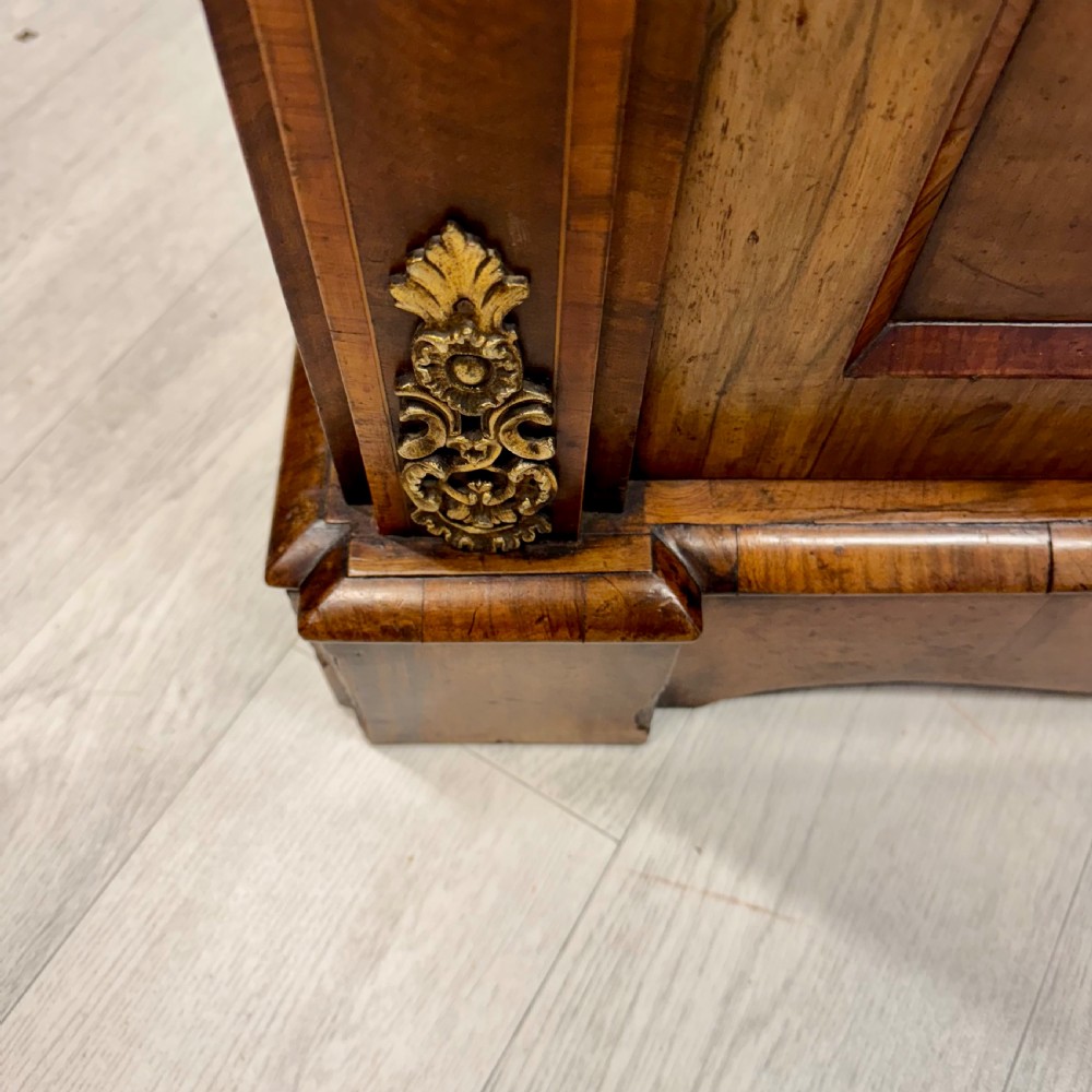 Outstanding quality walnut and brass mounted bookcase View X