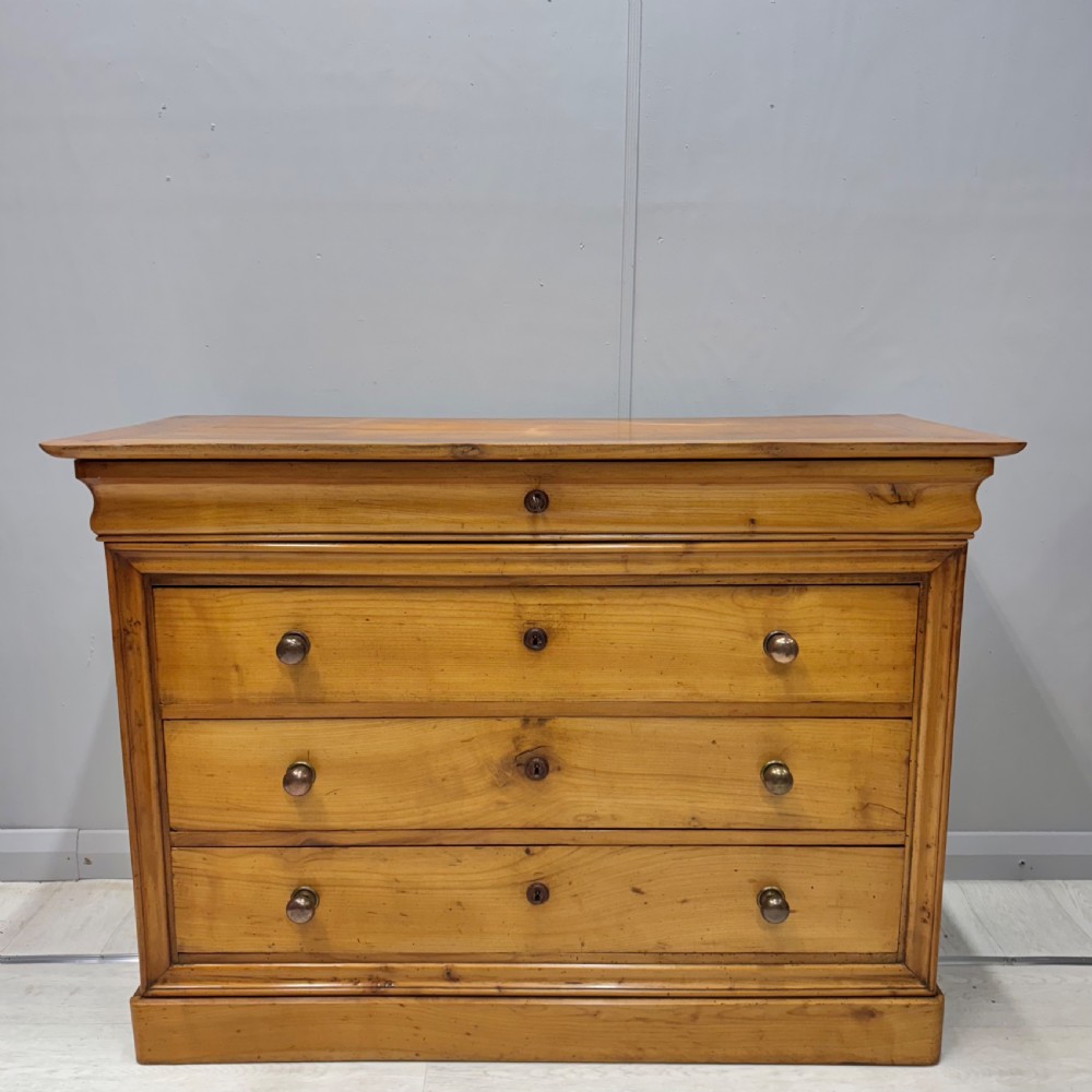French cherrywood commode chest of drawers 