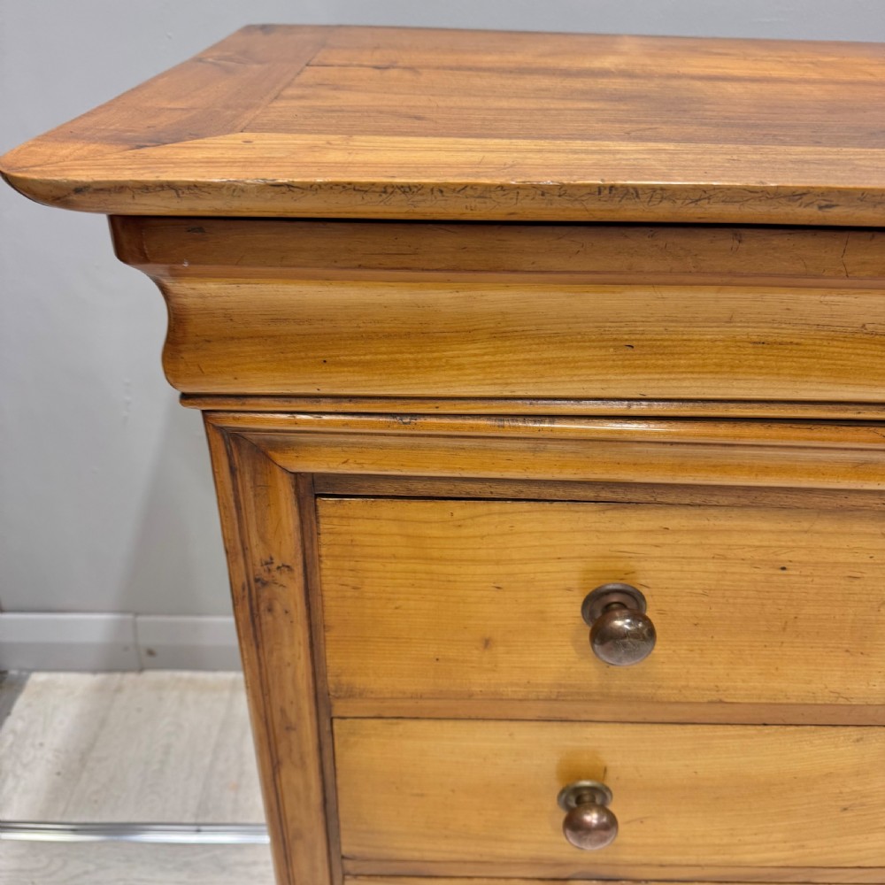 French cherrywood commode chest of drawers  View IV