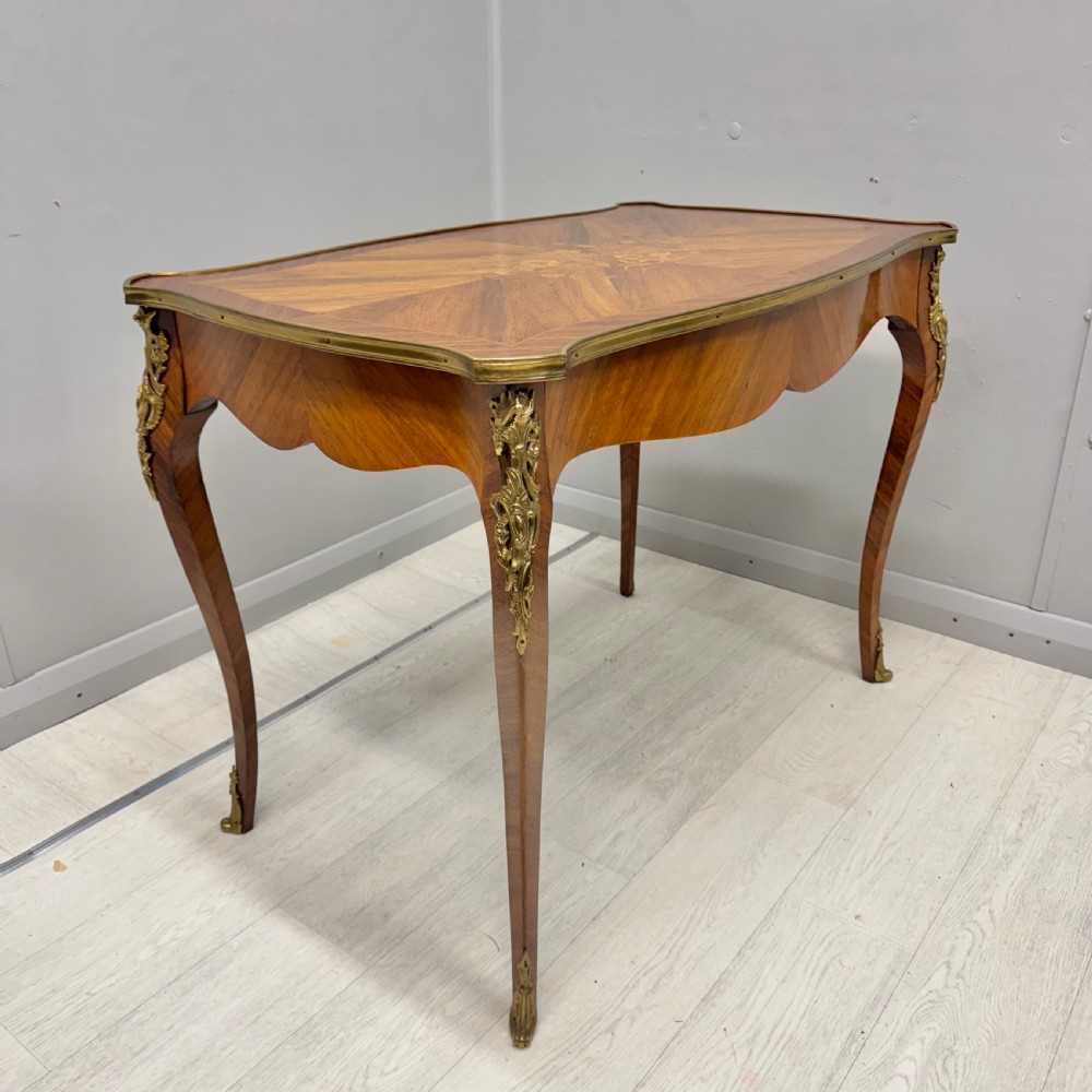 French brass mounted sofa table View VII