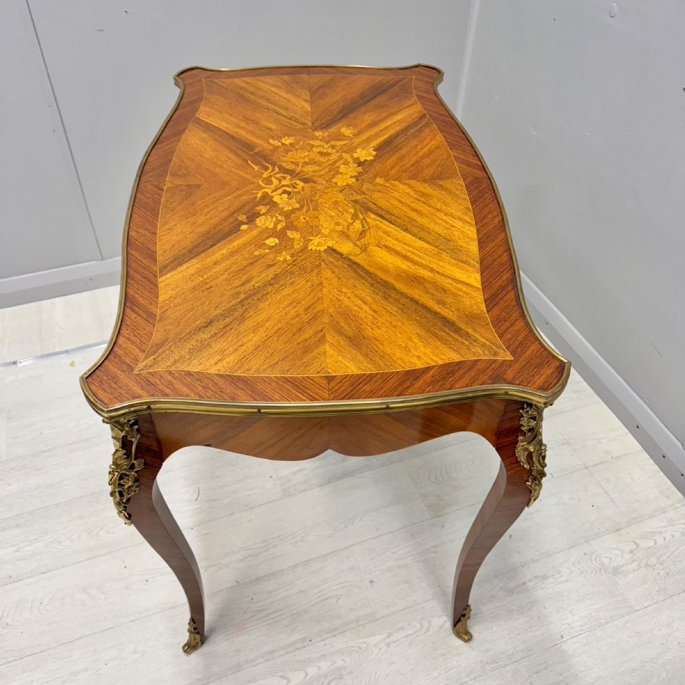 French brass mounted sofa table View VI