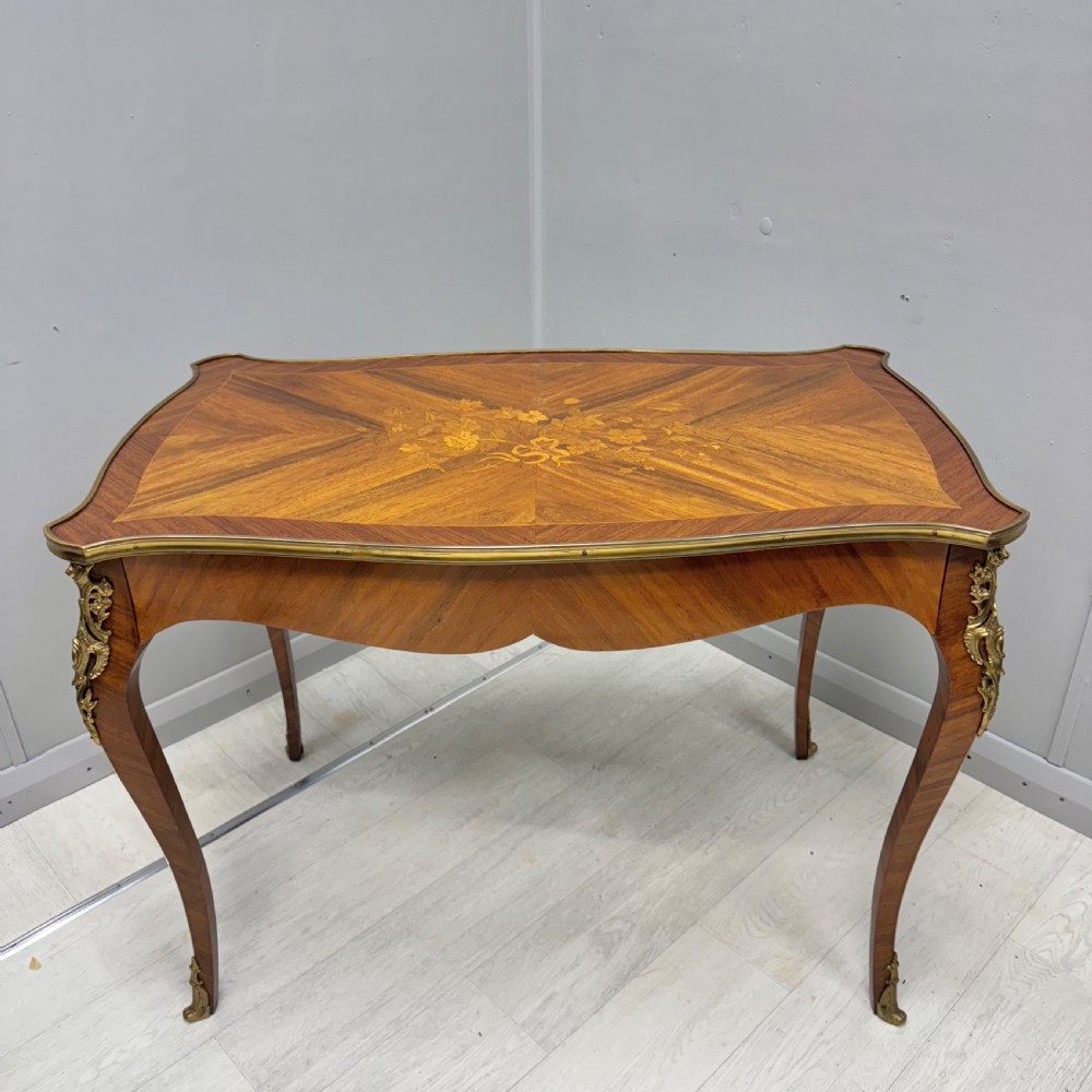 French brass mounted sofa table