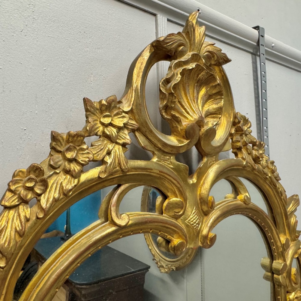 French 19th century gilt console mirror View IV