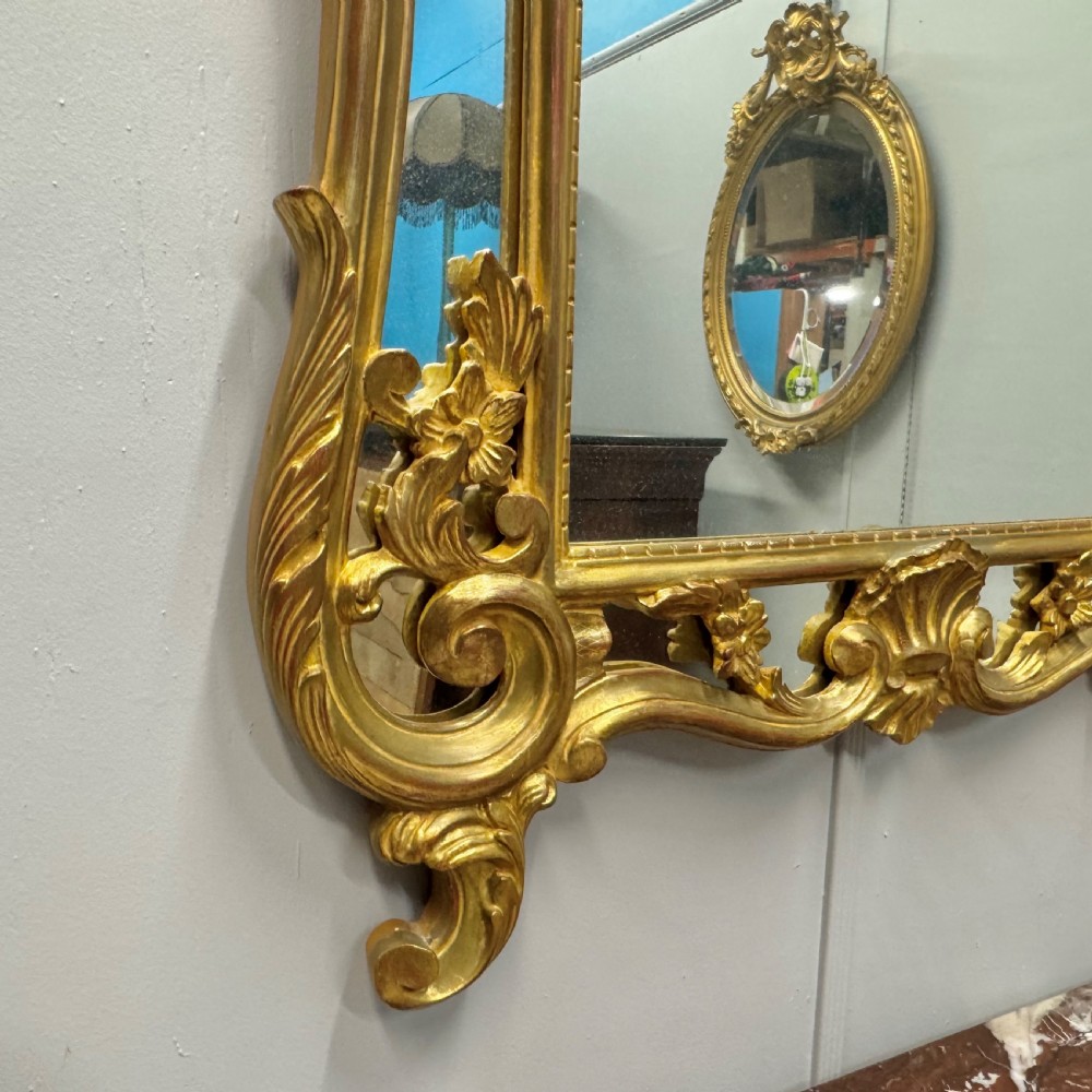 French 19th century gilt console mirror View VII