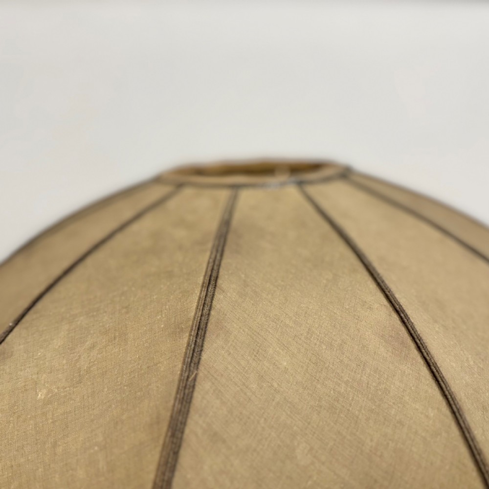 Large Art Deco glass lamp with original shade View IX