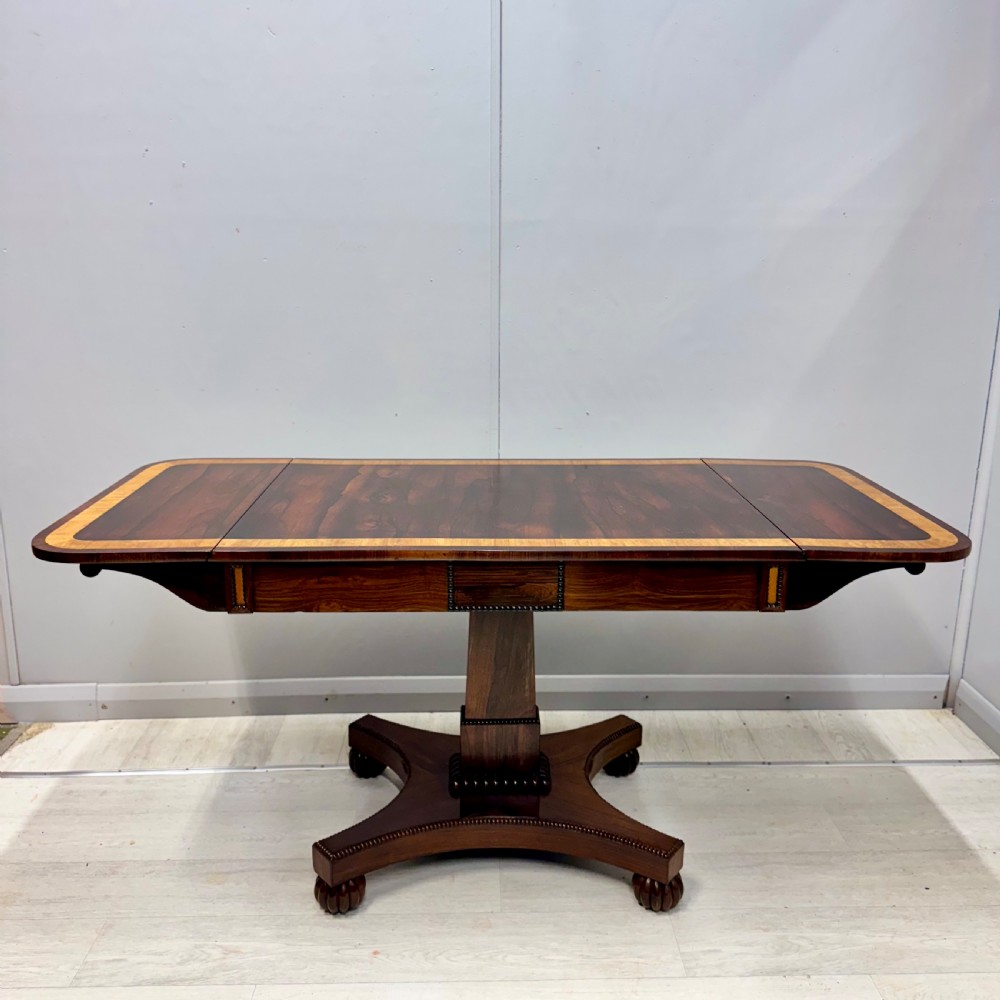 Superb Regency rosewood freestanding sofa table 