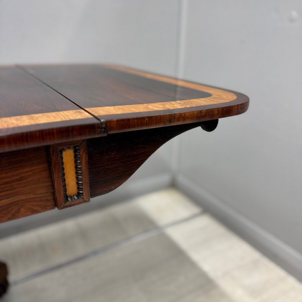 Superb Regency rosewood freestanding sofa table  View IX