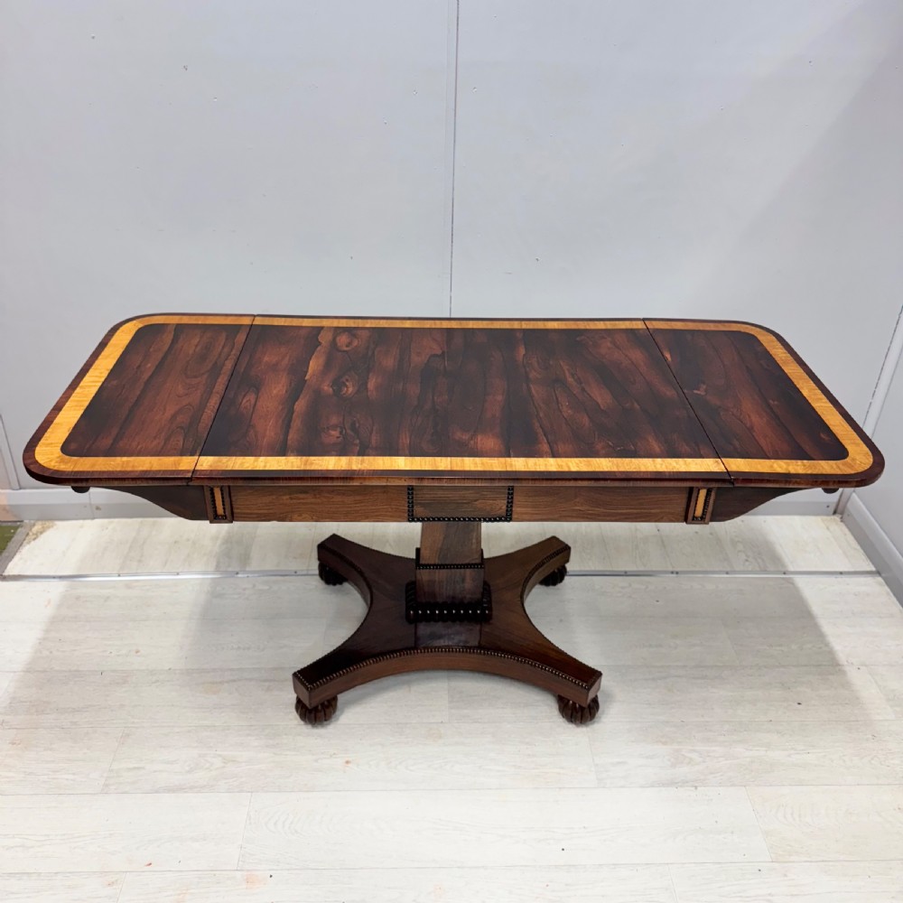 Superb Regency rosewood freestanding sofa table  View X