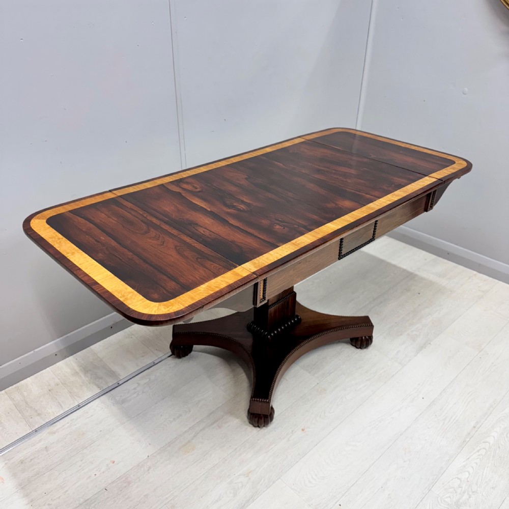 Superb Regency rosewood freestanding sofa table  View XI