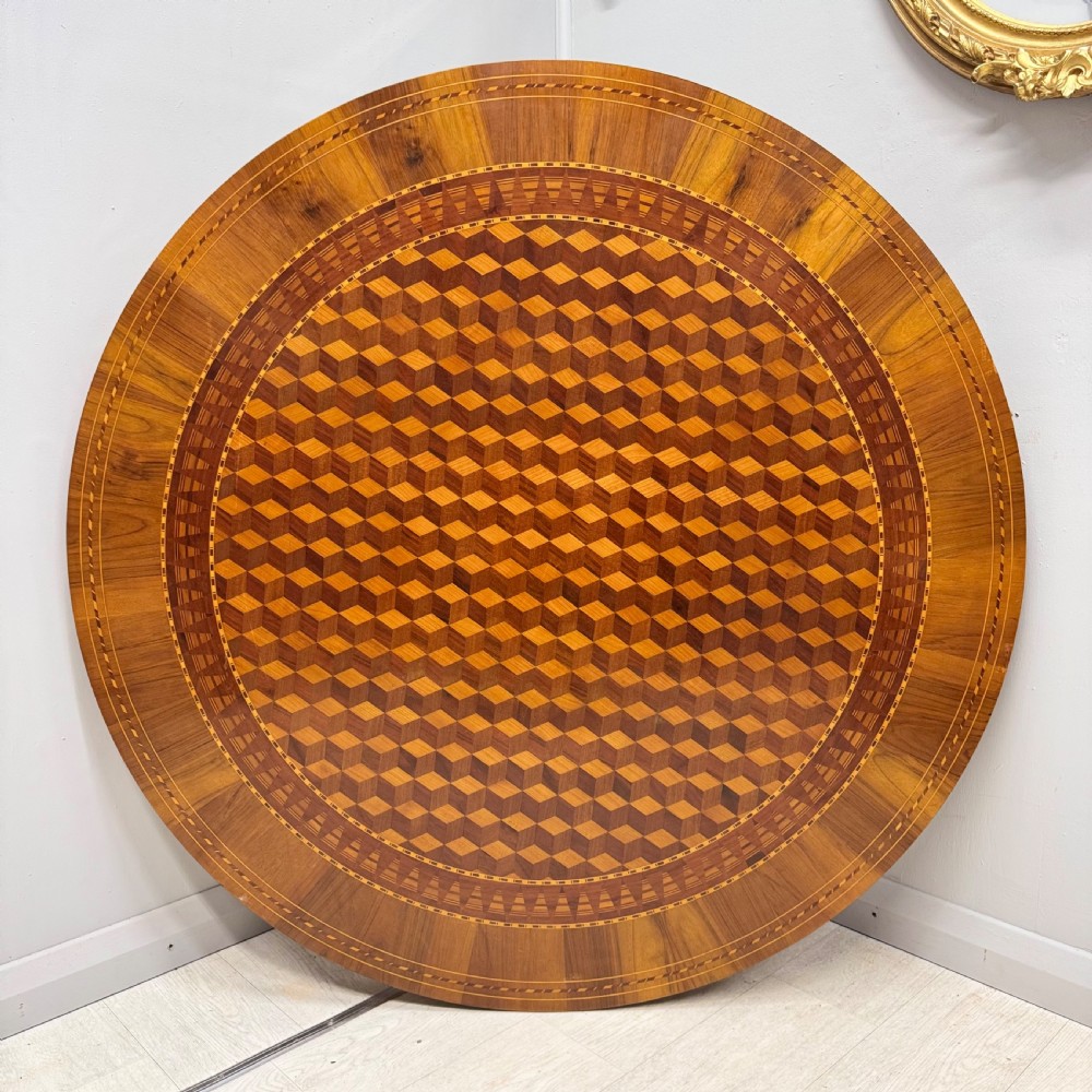 48 inch diameter round Sorrento pedestal table View VII