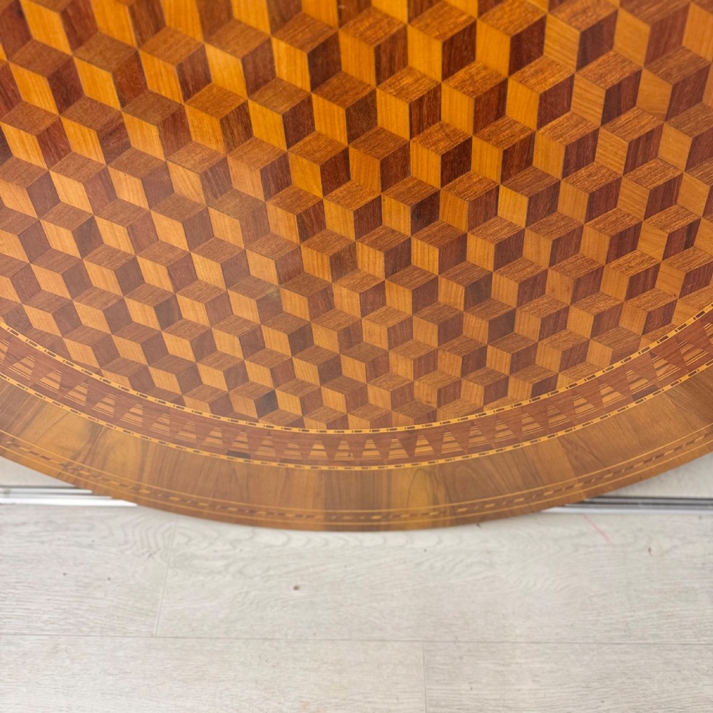 48 inch diameter round Sorrento pedestal table View VIII