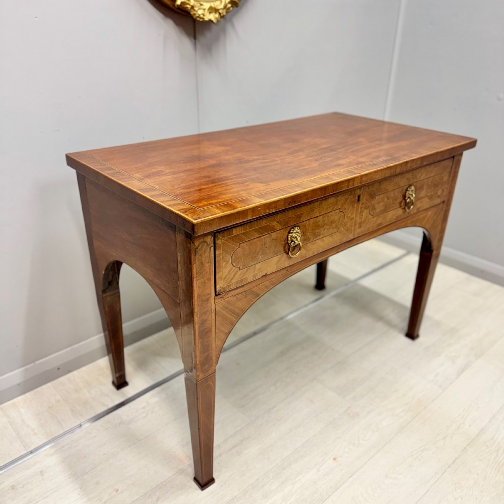 Georgian inlaid Side table with full width drawer View X