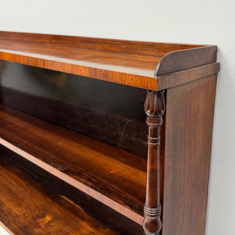 Rosewood adjustable hanging bookcase  View III