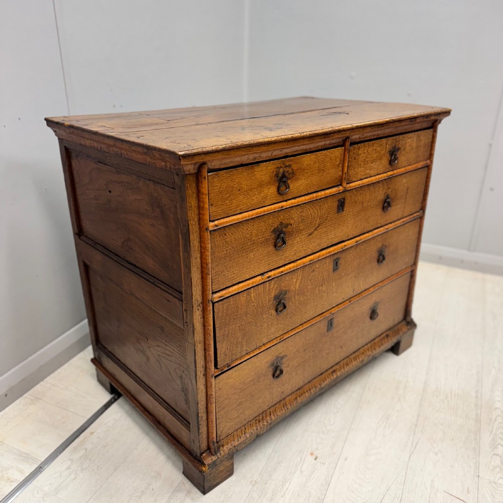 17th century English fruitwood chest of drawers 