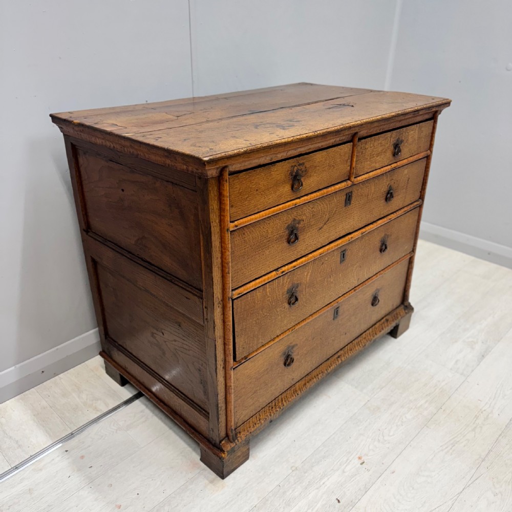 17th century English fruitwood chest of drawers  View IX