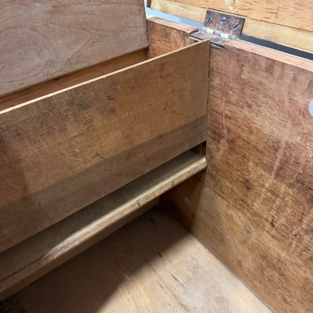 19th century painted blanket box  View III