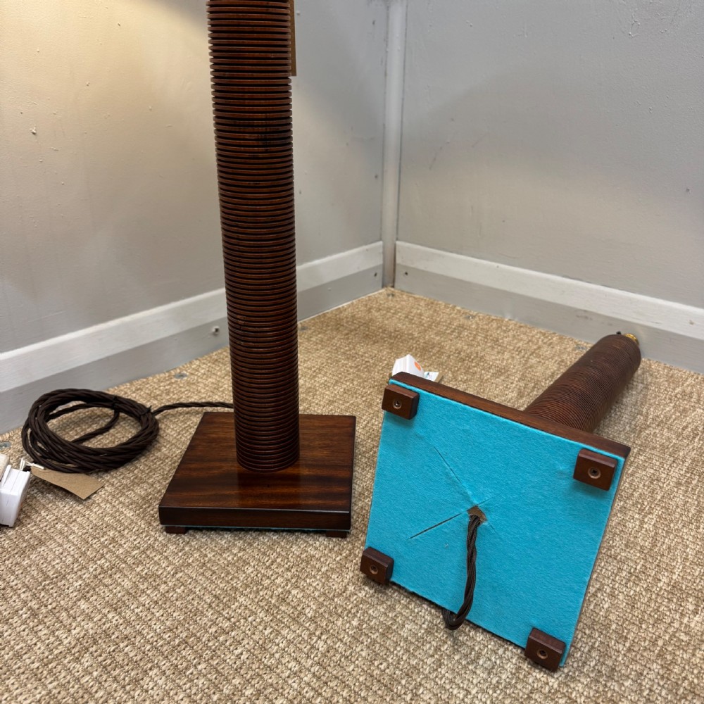 Pair of Victorian mahogany lamps (inc p&p) View VI