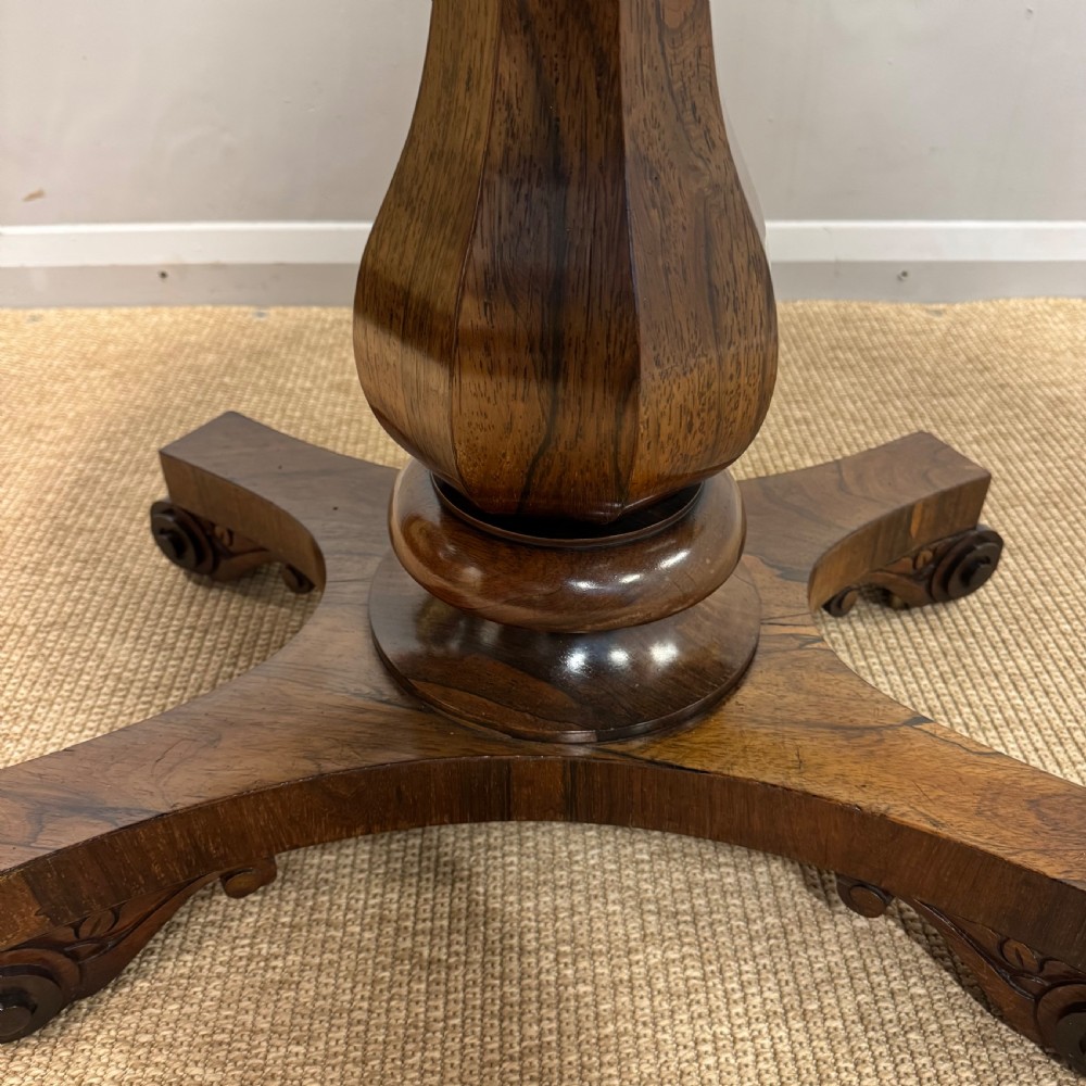 William IV Rosewood centre table  View III