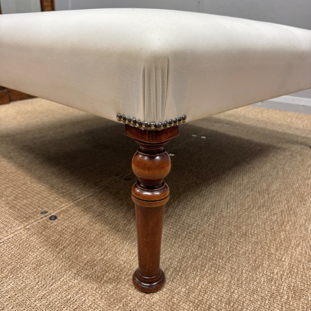 Large square ottoman footstool for upholstery View II