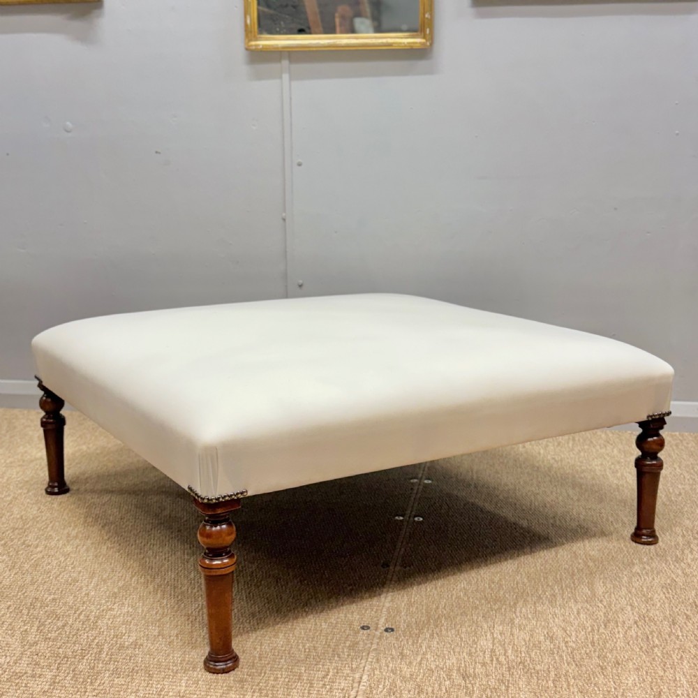 Large square ottoman footstool for upholstery View III