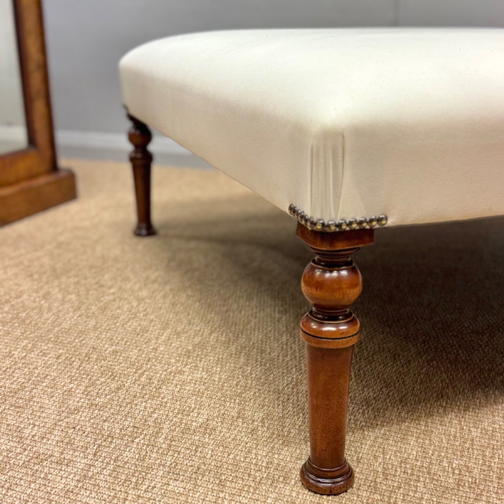 Large square ottoman footstool for upholstery View IV