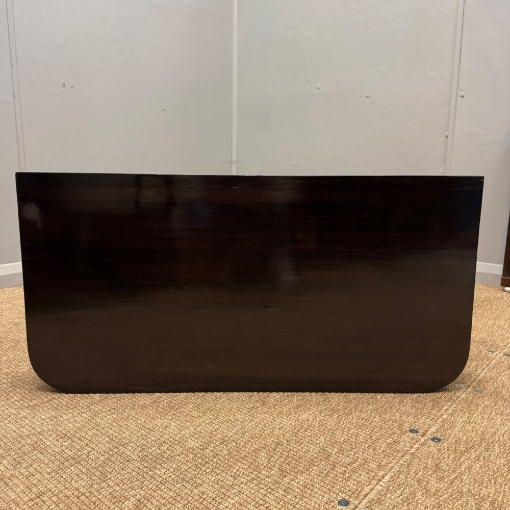 Regency ebonised fold over games table View VIII