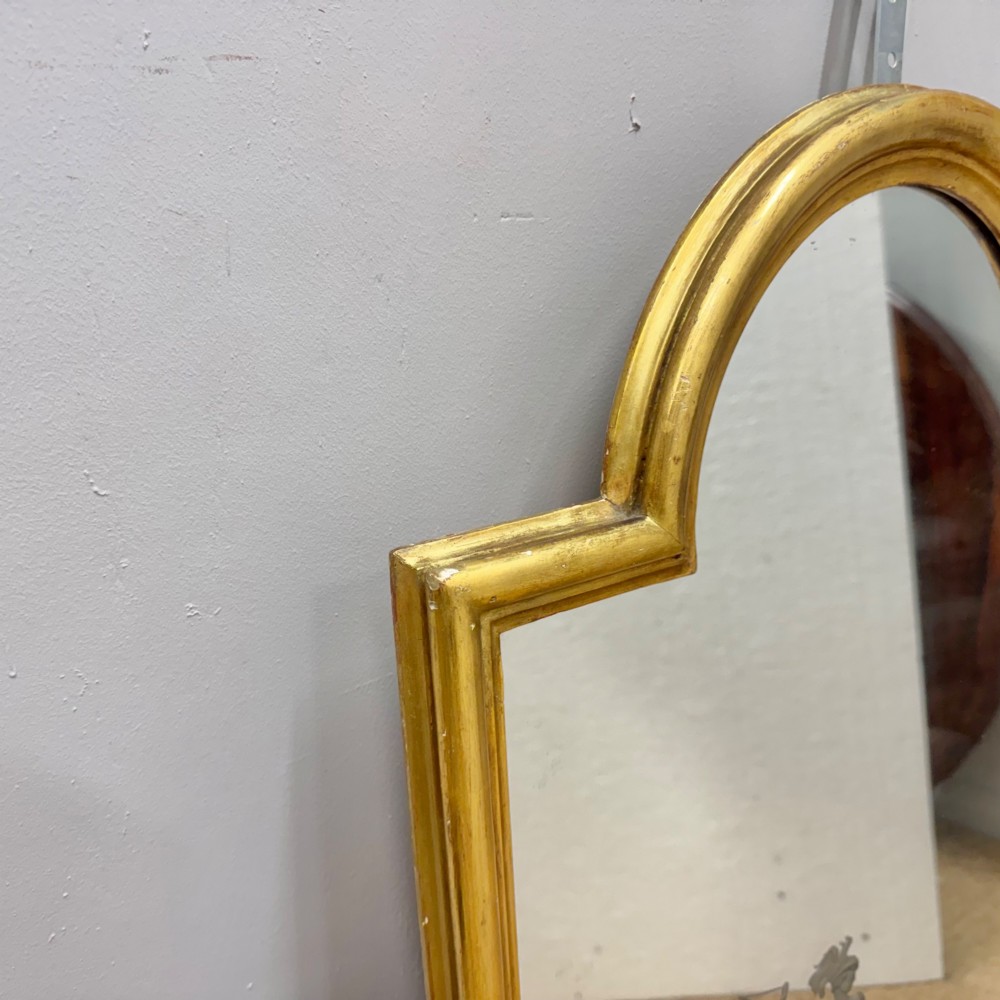 Neoclassical etched gilt pier mirror View IV