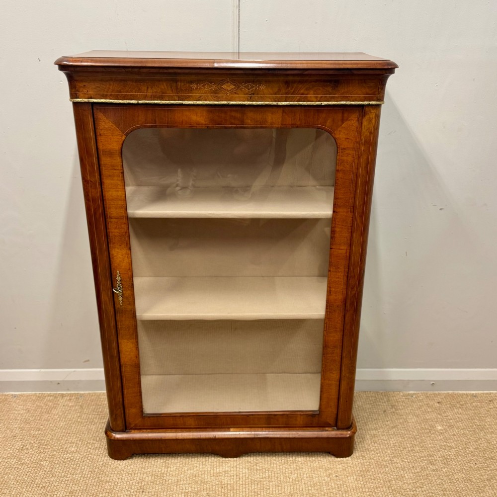 Super quality antique walnut pier cabinet