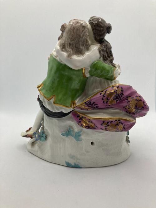 MEISSEN PORCELAIN FIGURINE 'PAIR OF LOVERS' MODEL NO 571 18TH CENTURY - ADDITIONAL PHOTO 5