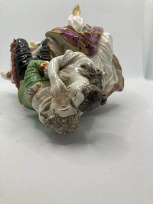 MEISSEN PORCELAIN FIGURINE 'PAIR OF LOVERS' MODEL NO 571 18TH CENTURY - ADDITIONAL PHOTO 12