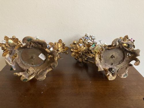 MEISSEN PAIR OF MUSICIANS SEATED IN ORMOLU CANDELABRA 18TH CENTURY - ADDITIONAL PHOTO 12