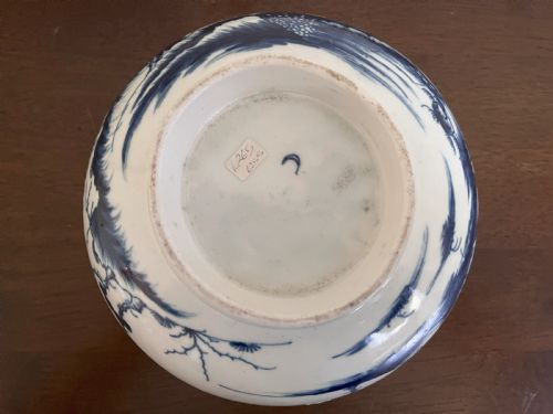 FIRST PERIOD WORCESTER PORCELAIN 'PRECIPICE' PUNCH BOWL - ADDITIONAL PHOTO 10
