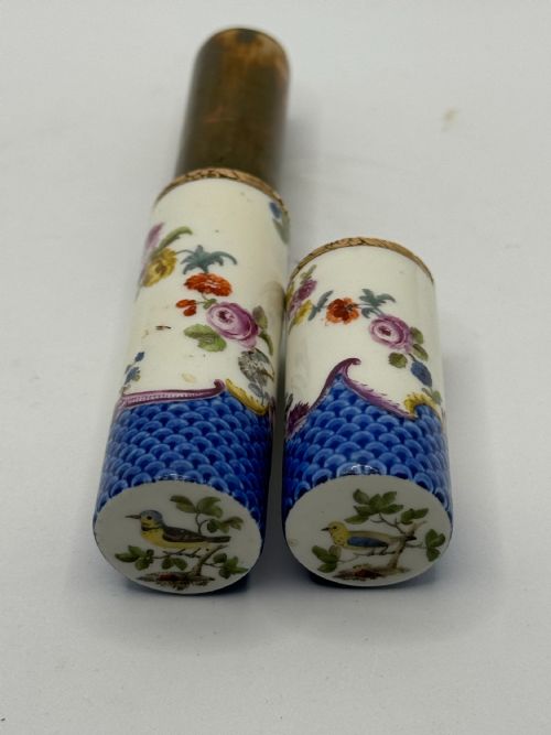 MEISSEN GILTMETAL MOUNTED ETUI BODKIN CASE CIRCA 1755 - ADDITIONAL PHOTO 11