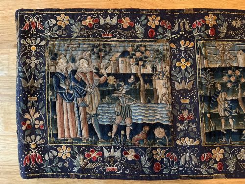 17th Century English Needlework Panel