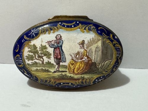 18TH CENTURY BILSTON ENAMEL OVAL PATCH SNUFF BOX CIRCA 1780 - ADDITIONAL PHOTO 10