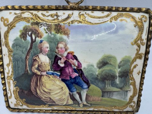 18TH CENTURY SOUTH STAFFORDSHIRE SNUFF BOX TOP LID - ADDITIONAL PHOTO 1