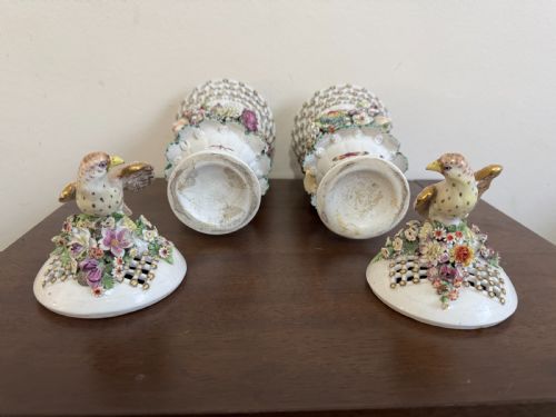 18TH CENTURY PAIR OF DERBY FRILL VASES - ADDITIONAL PHOTO 15