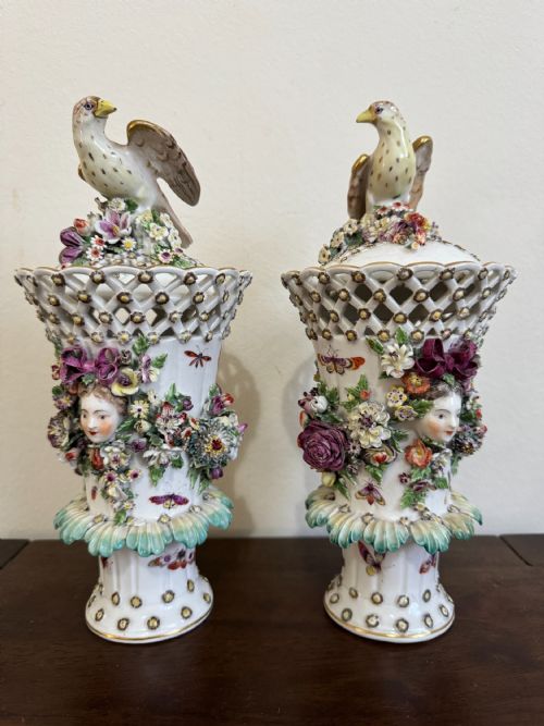 18TH CENTURY PAIR OF DERBY FRILL VASES - ADDITIONAL PHOTO 10