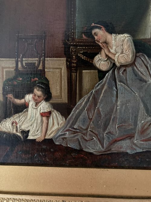 PAIR OF 19TH CENTURY SCHOOL OIL ON CANVAS CONVERSATION PIECES - ADDITIONAL PHOTO 4