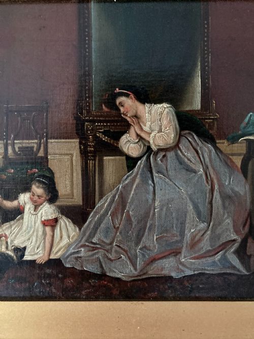 PAIR OF 19TH CENTURY SCHOOL OIL ON CANVAS CONVERSATION PIECES - ADDITIONAL PHOTO 5