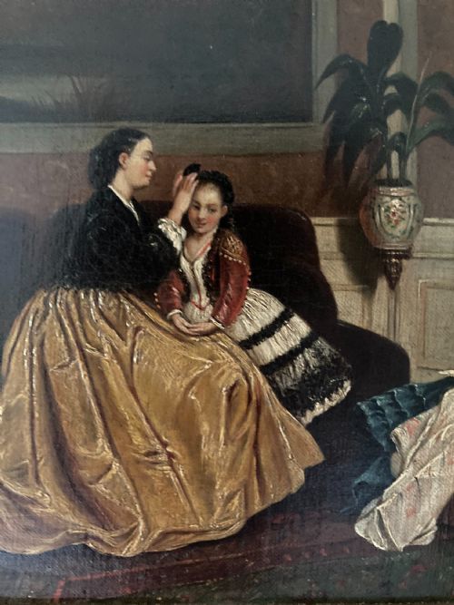 PAIR OF 19TH CENTURY SCHOOL OIL ON CANVAS CONVERSATION PIECES - ADDITIONAL PHOTO 10