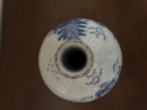 18TH CENTURY LAMBETH POTTERY DELFTWARE BOTTLE - ADDITIONAL PHOTO 8